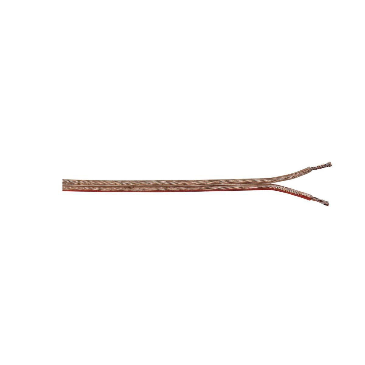 Lautsprecherleitung 2 x 0,75 transparent 25 m