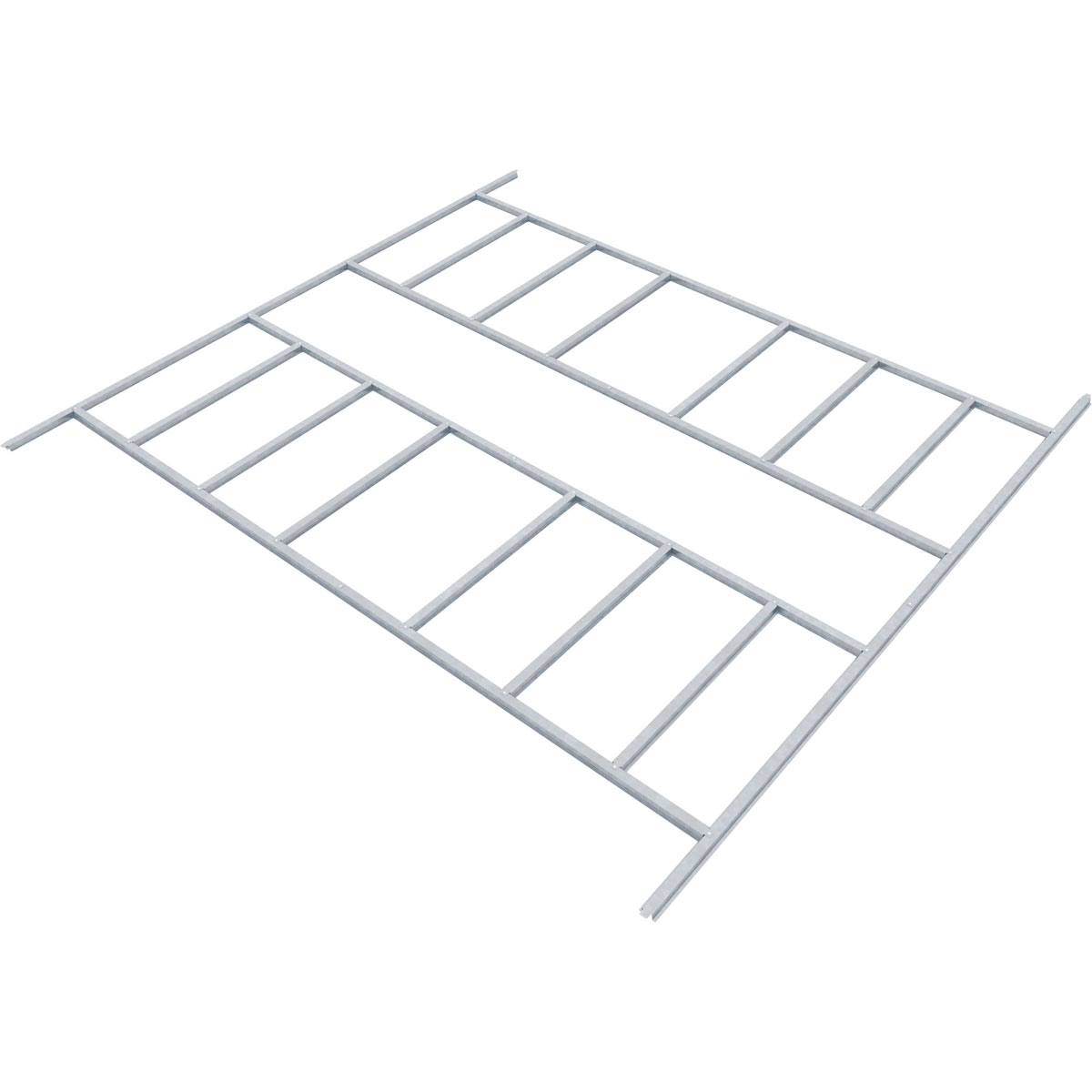 Pergart  Bodenfundament Dresden II 238 x 278 cm silber