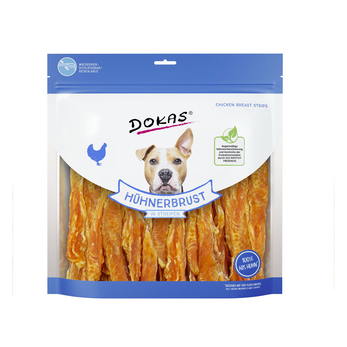 Dokas Snack Hühnerbrust in Streifen 900g