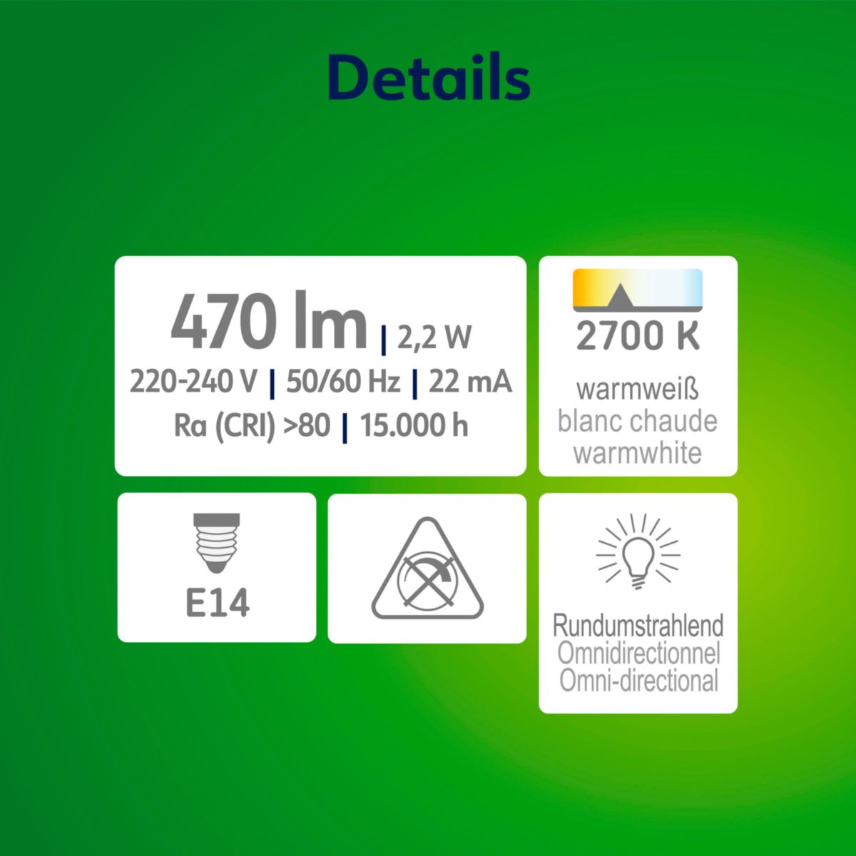 Retro LED Kerze EEK A E14E14 40W 470lm 2700K Bild 4