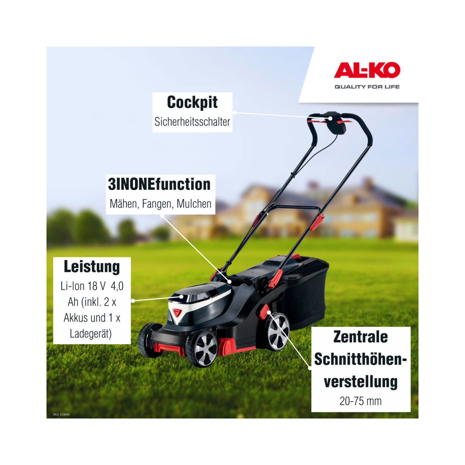 AL-KO  Akku-Rasenmäher 38.2 Li Comf. Bild 11