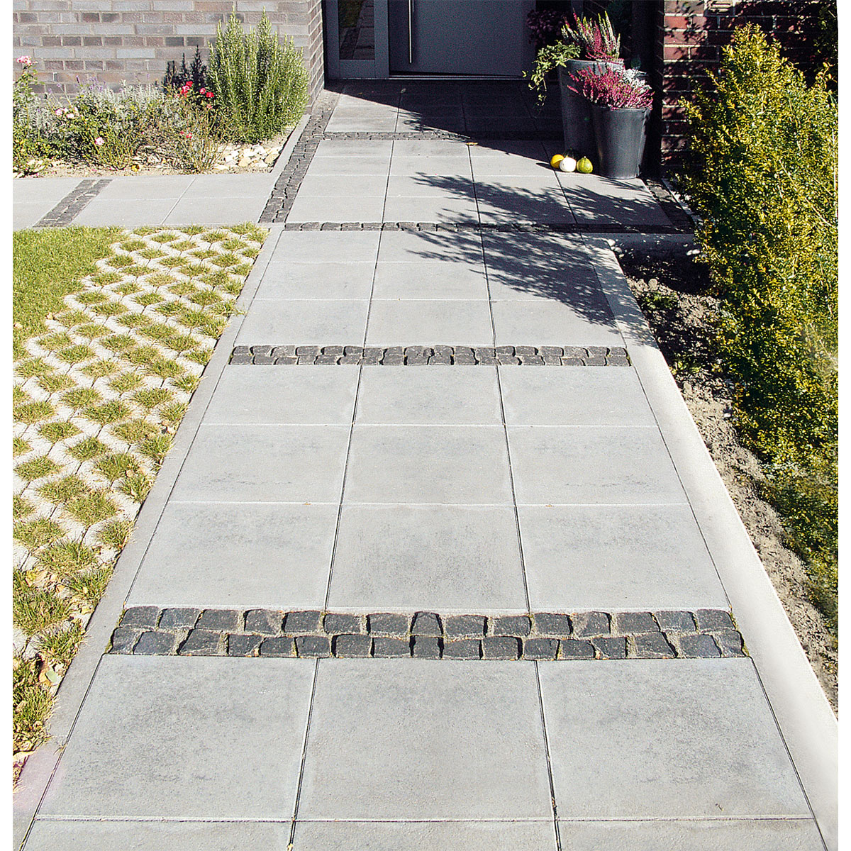 Lusit BetonGehwegplatte grau 30 x 30 x 4 cm 30x30 248543