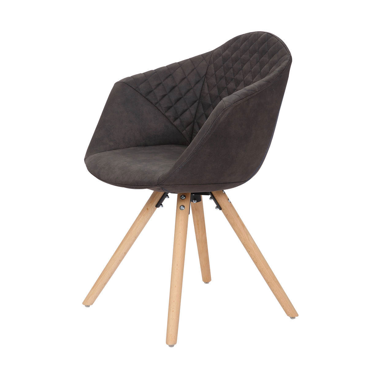 Stuhl „Chadwick 110“, 2er-Set, schwarz/braun