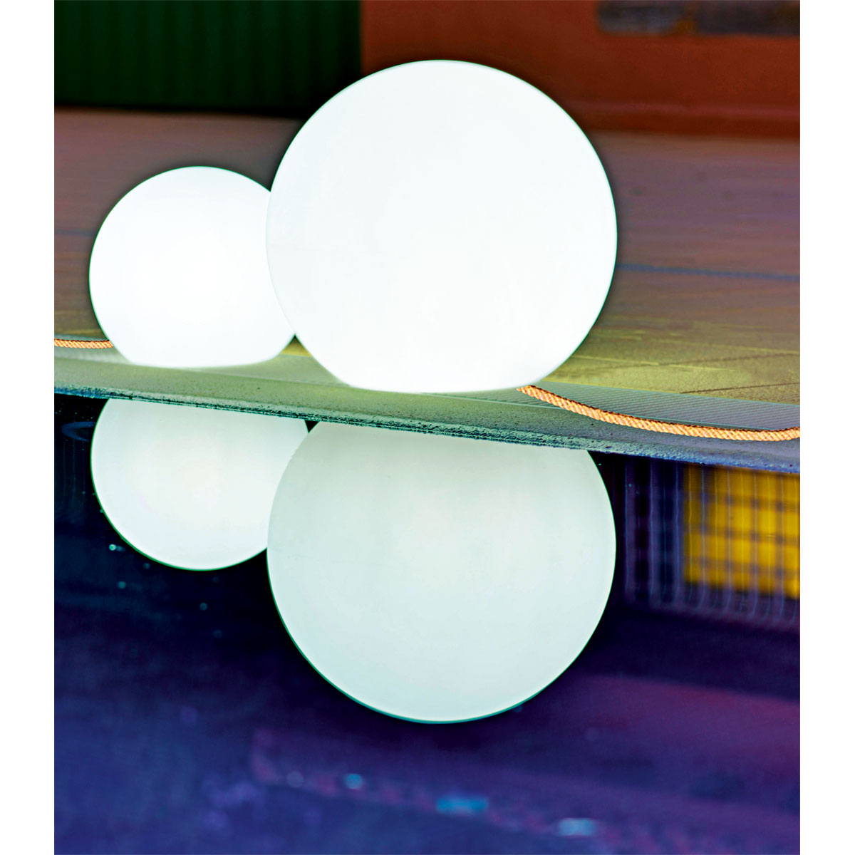 NewGarden Kugelleuchte Buly 40 Ø 40 cm wetterfest weiß Bild 4