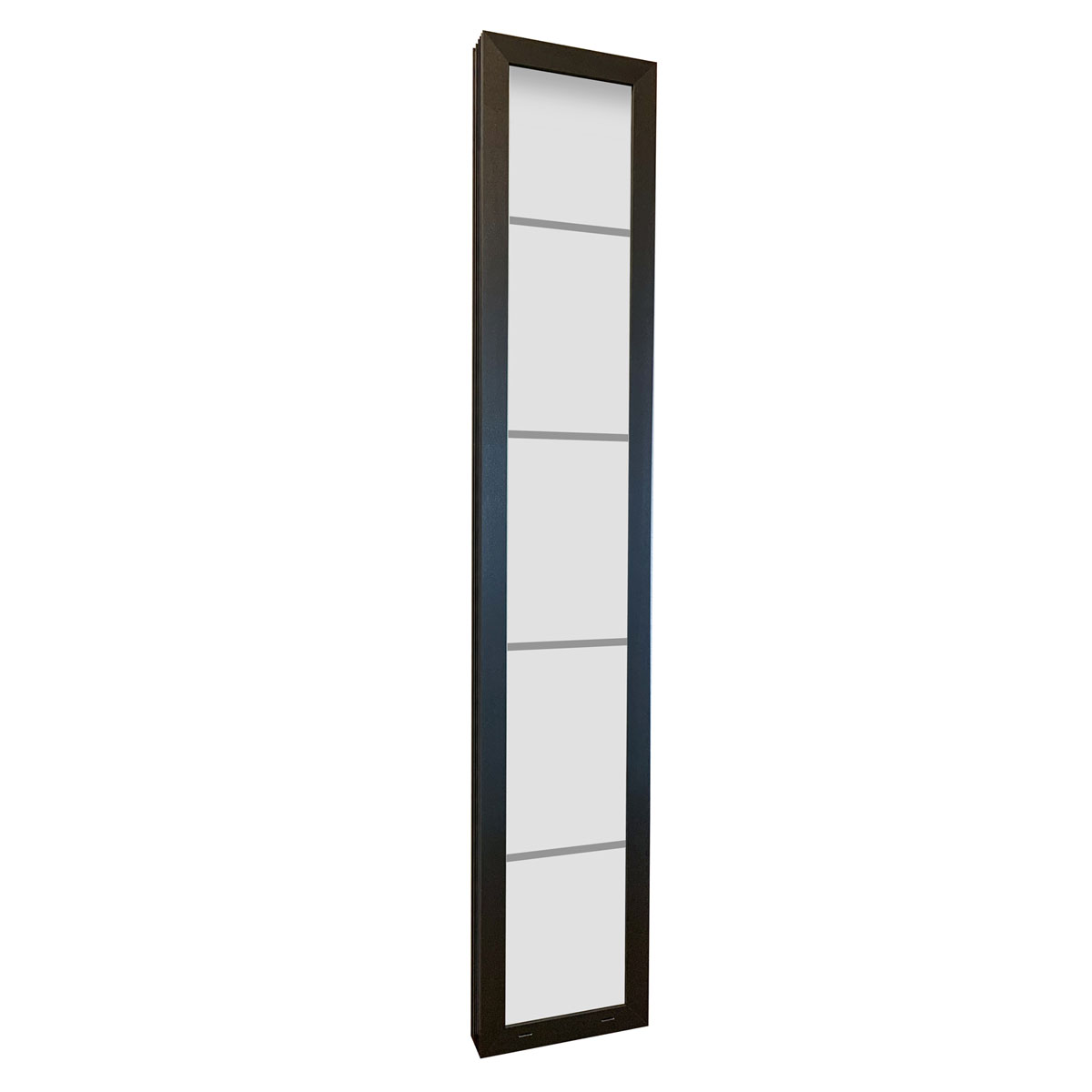 SplenDoor  Sicherheitseitenteil RC2 24x210 Nussbaum, Satiniert mit Klarglasstreifen Bild 2