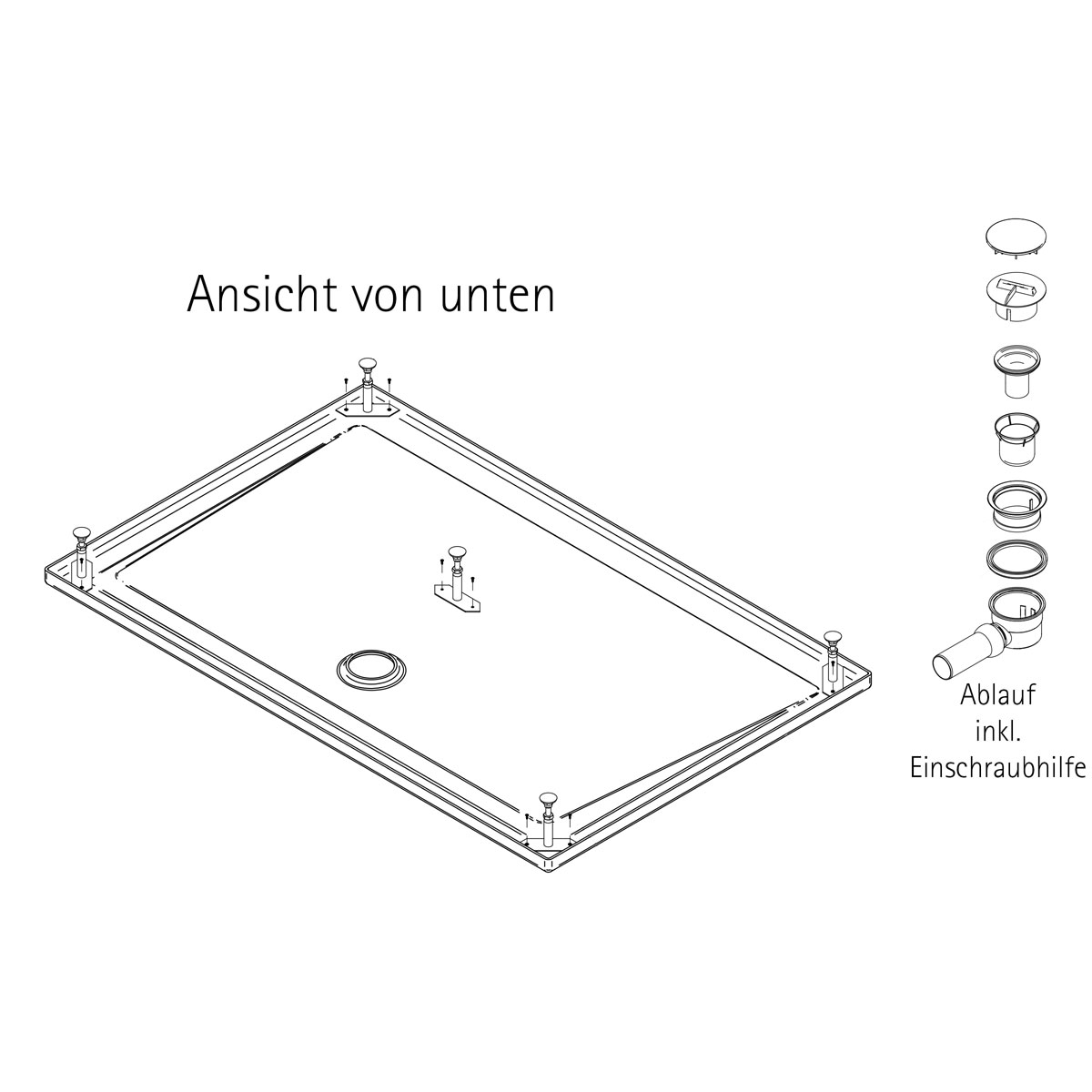 Schulte Duschwanne Rechteck extra flach 900 x 1200 mm Bild 3