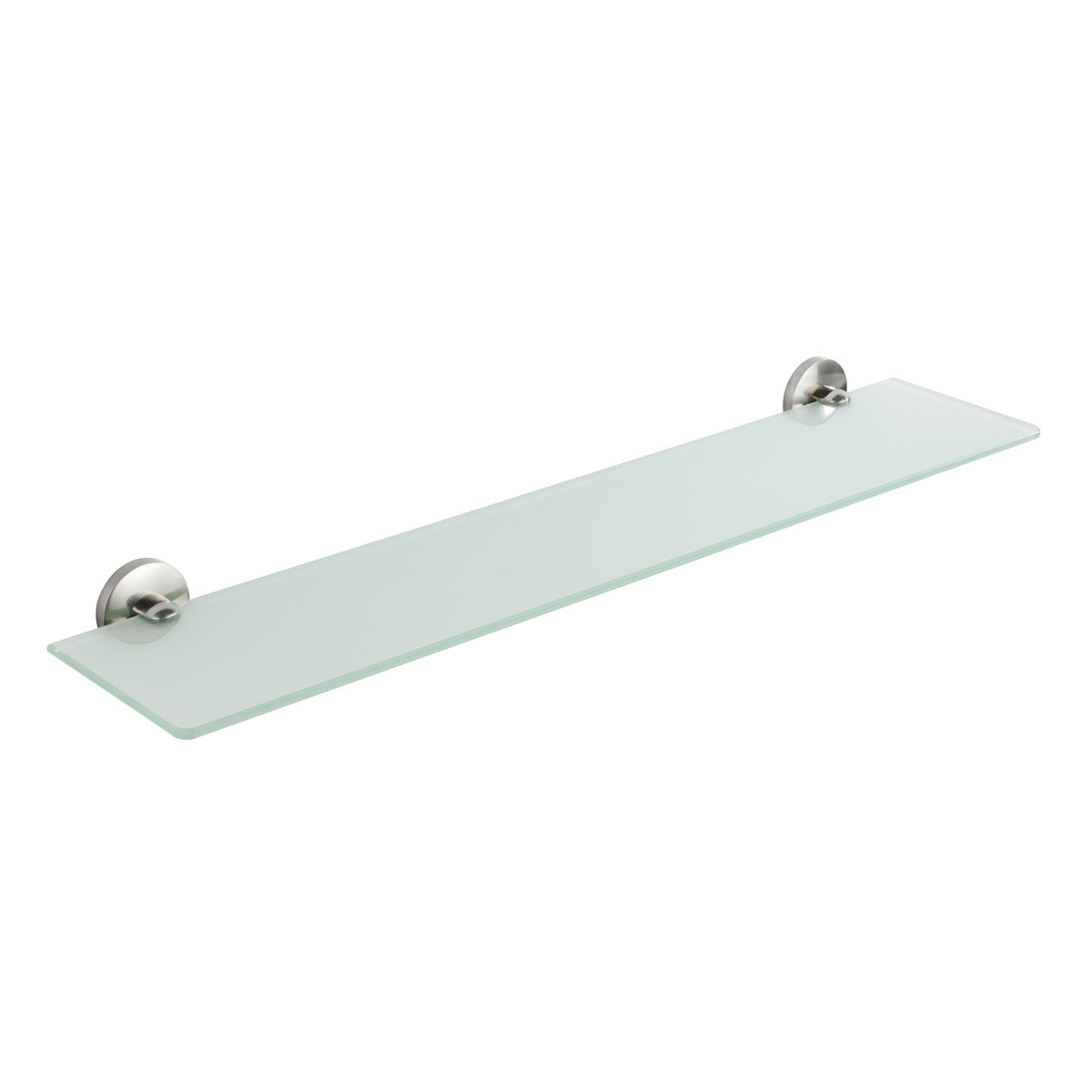 Wenko  Glasablage Cuba Matt Wandablage aus rostfreiem Zinkdruckguss