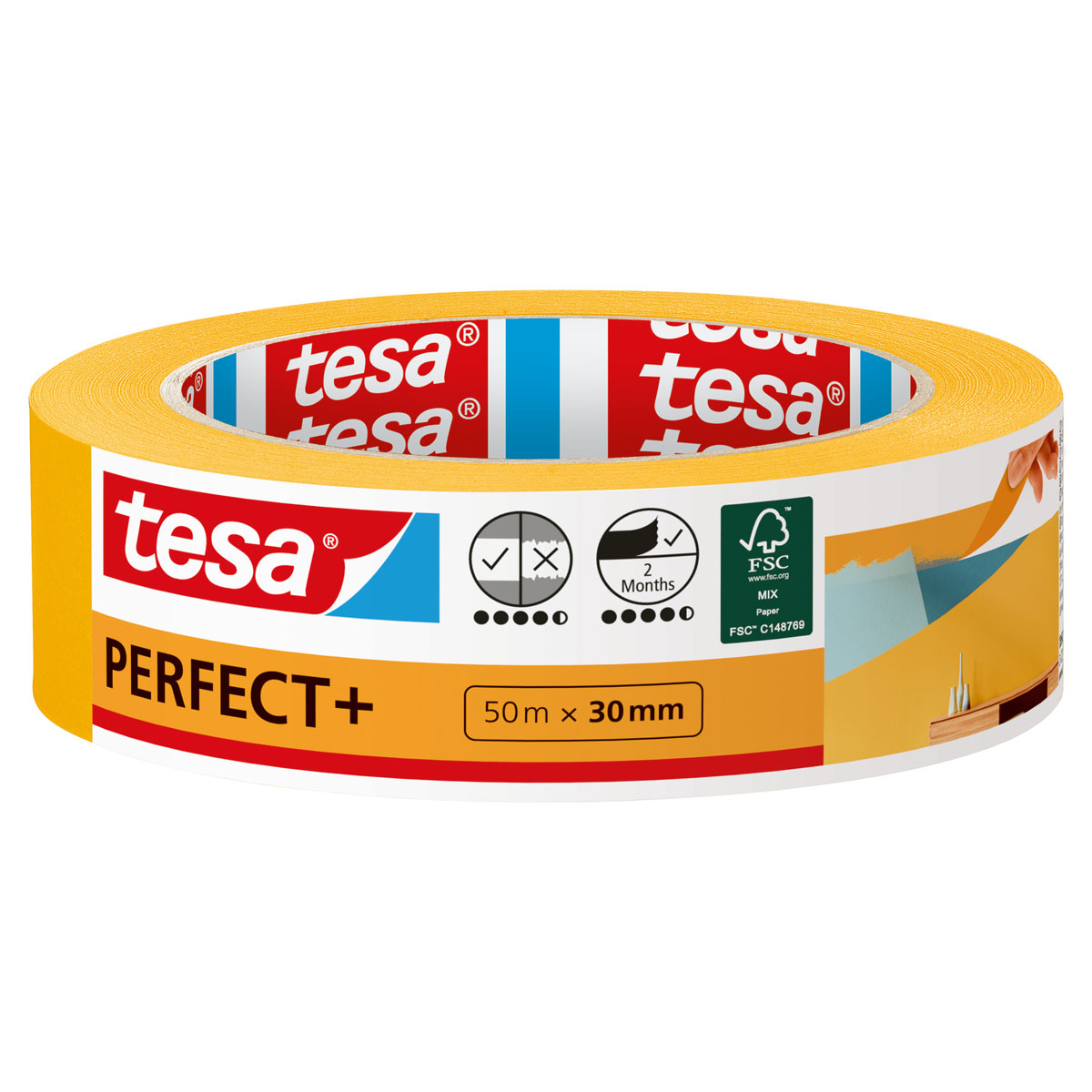 Tesa Malerband Perfect+ 50m x 30mm