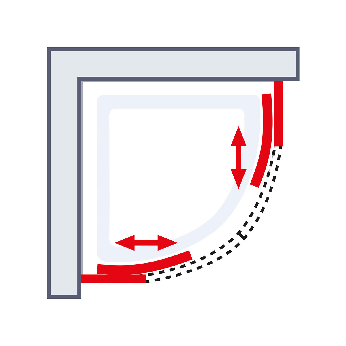 Schulte Set Kristall Trend Runddusche inkl Duschwanne 185 x 90 x 90 cm Bild 6