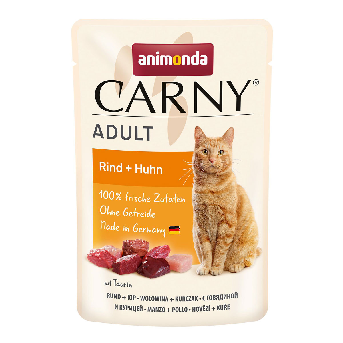 Carny  Cat Adult Rind Huhn 85g Portionsbeutel