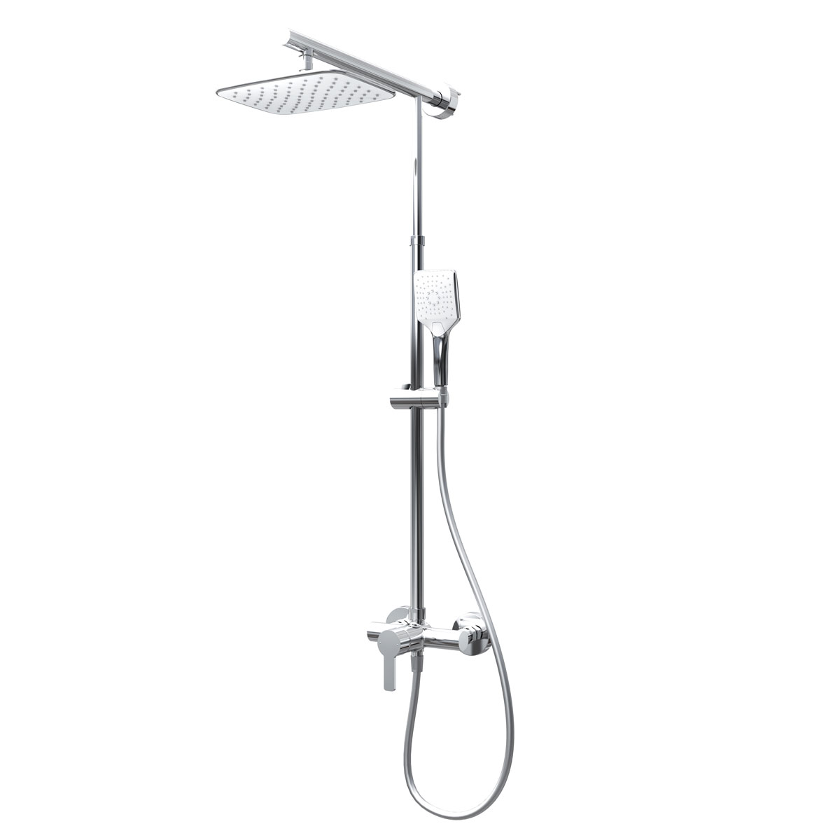 Schulte Express Plus DuschMaster Rain Classic Einhebelmischer Kopfbrause chrom