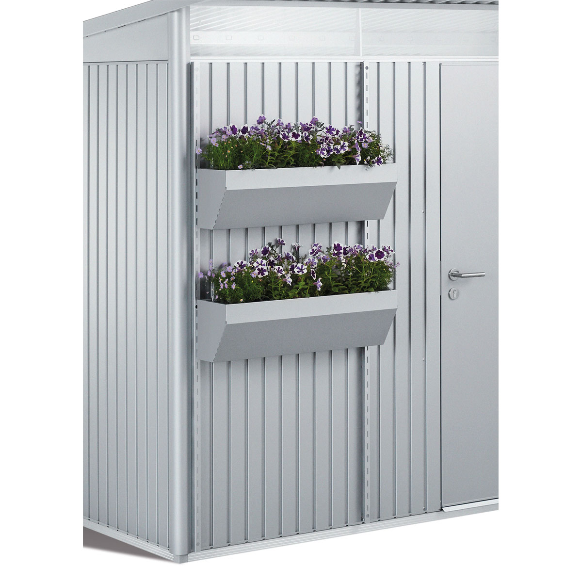 Biohort Blumenkasten FloraBoard silber-metallic Biohort Blumenkasten FloraBoard silber-metallic