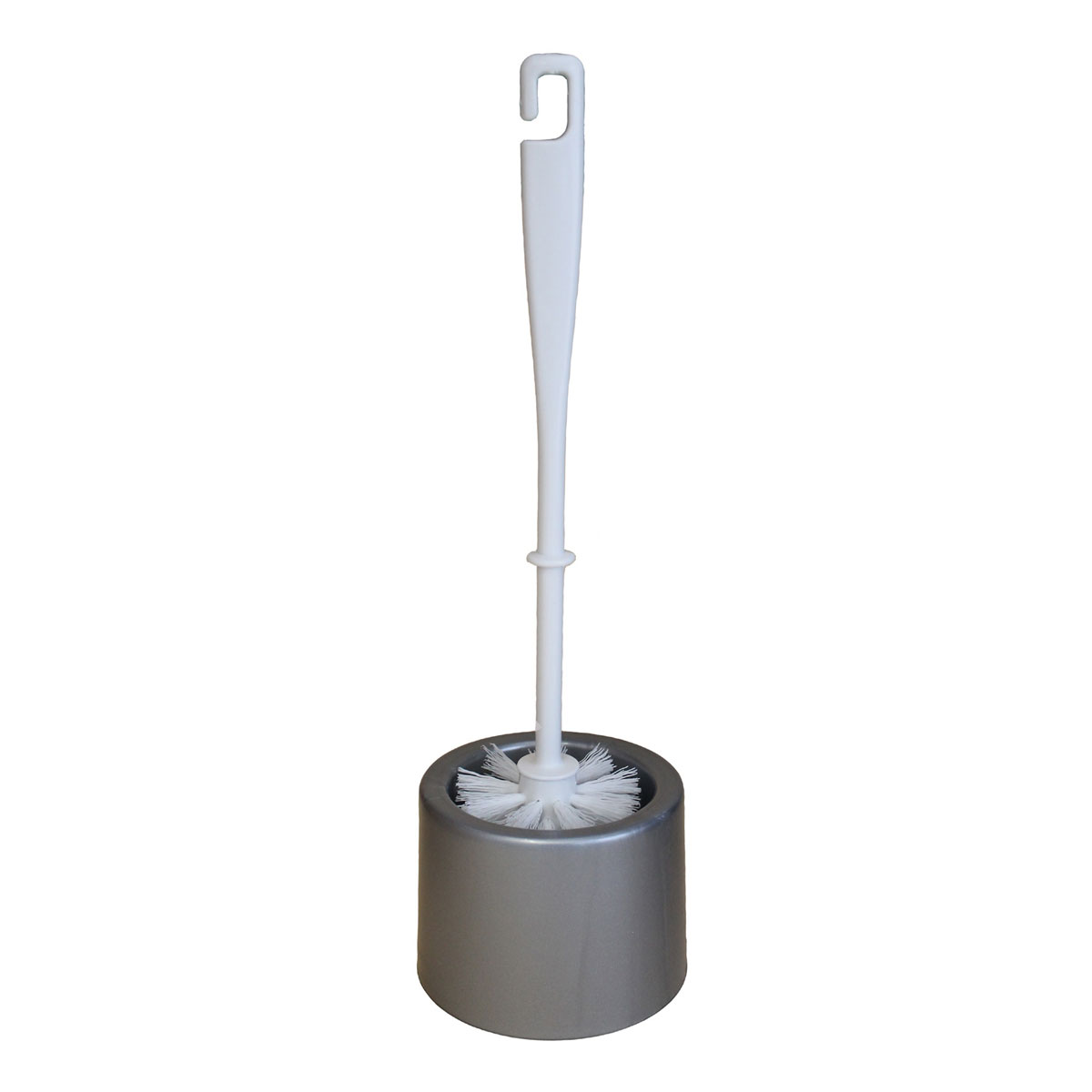 WC-Garnitur aus Kunststoff silber