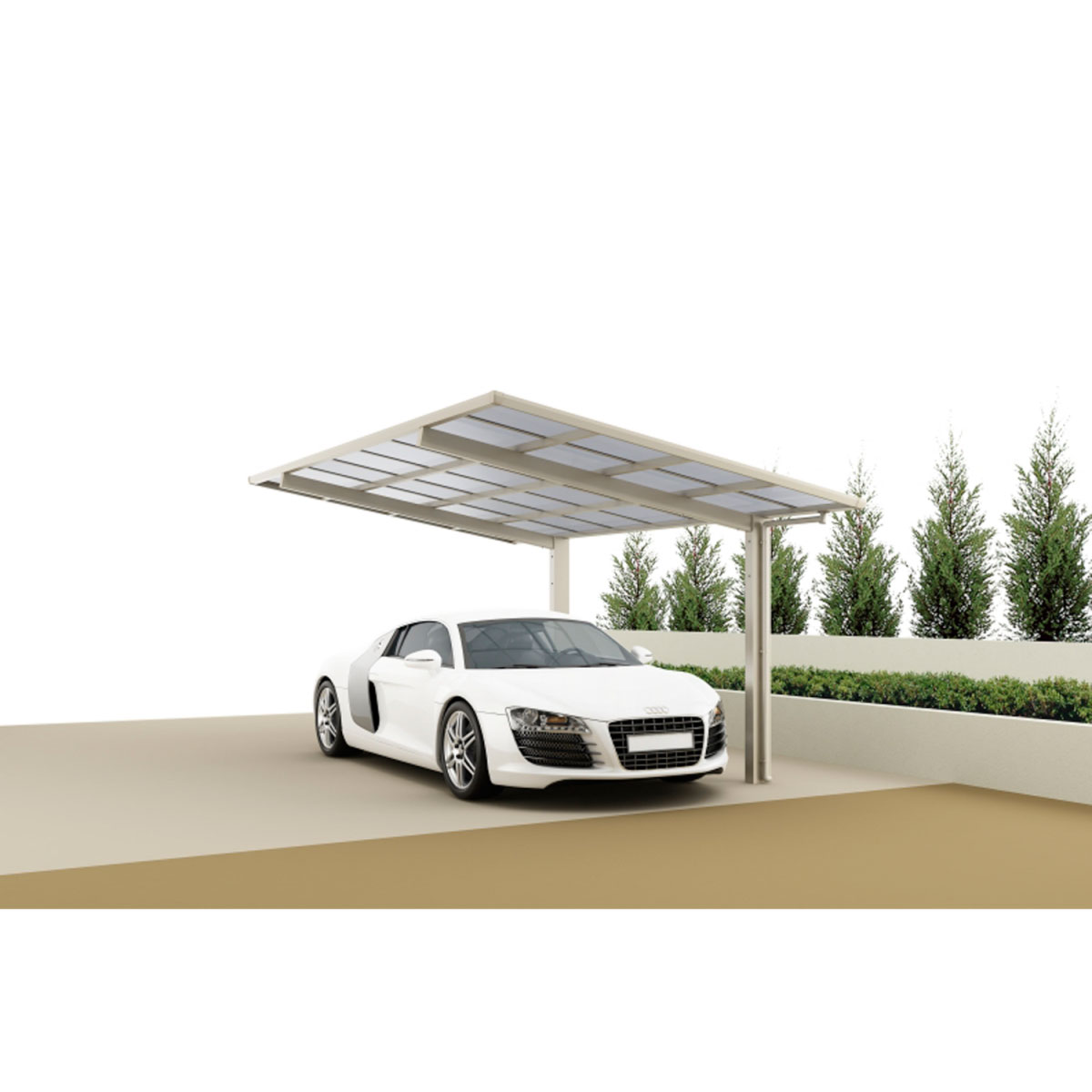 Ximax Carport Alu Linea 60 Edelstahl-Look Bild 2