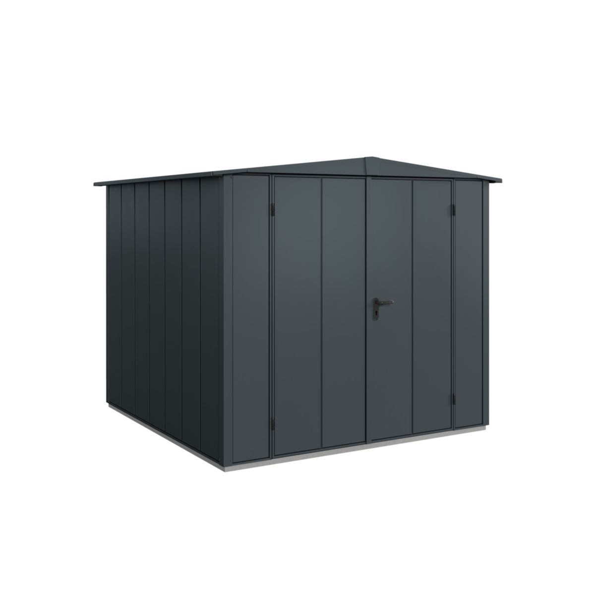 EcoStar  Gerätehaus Elegant-STyp 2RAL9007 2 flg