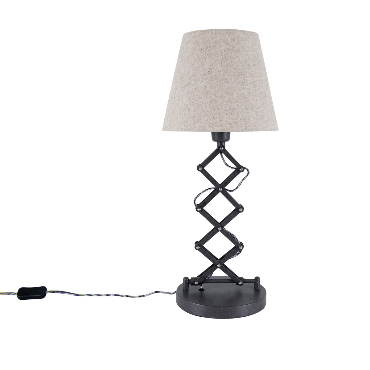 näve  Tischleuchte Adrienne natur Textil