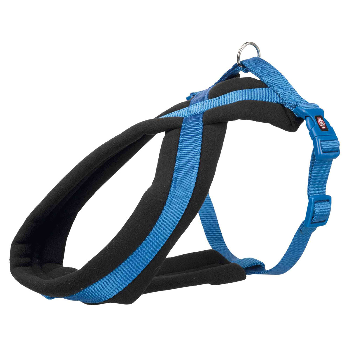 Trixie Premium Geschirr Größe M-L 50-80 cm blau
