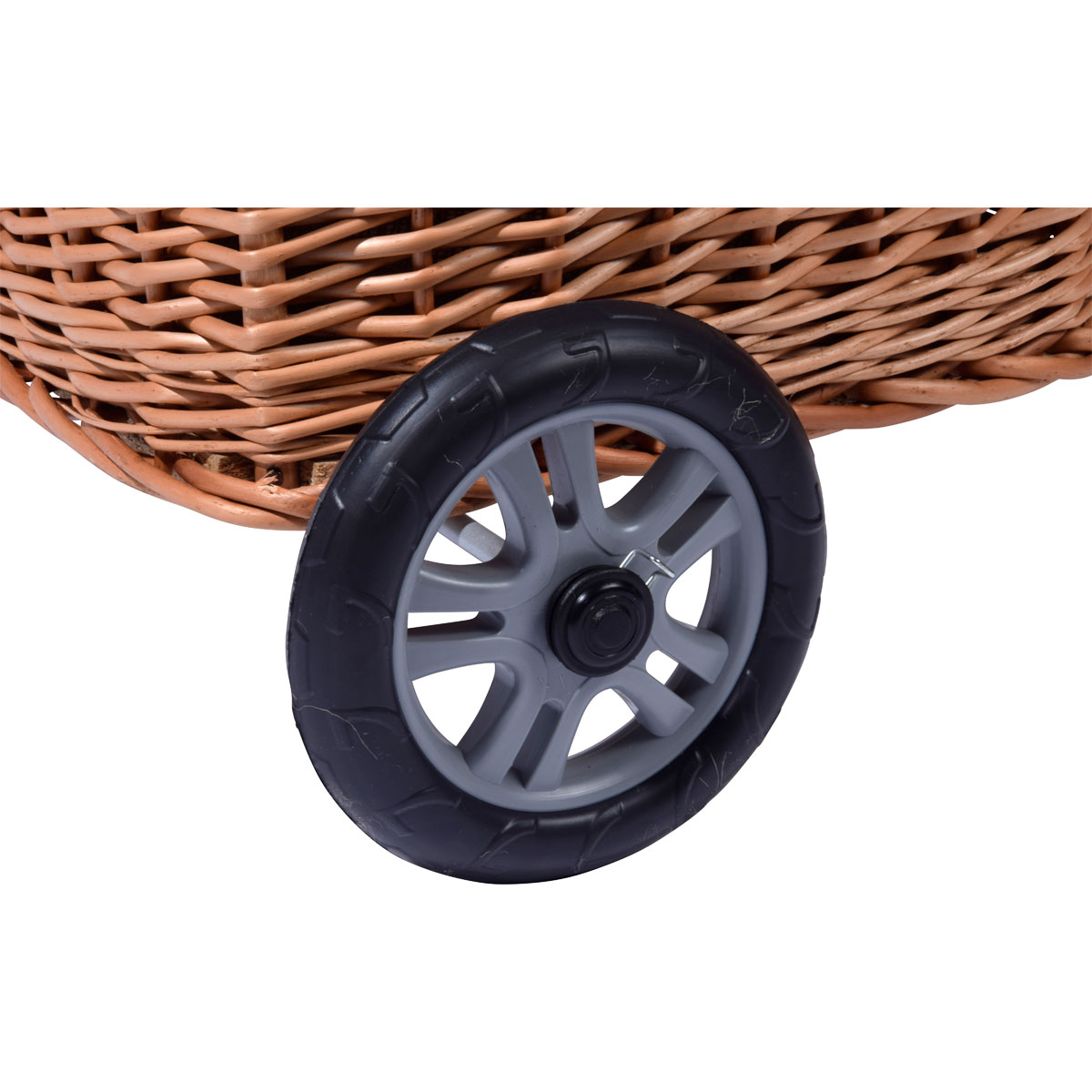 dobar Kaminholzwagen 45 x 43 x 93 cm braun Bild 9