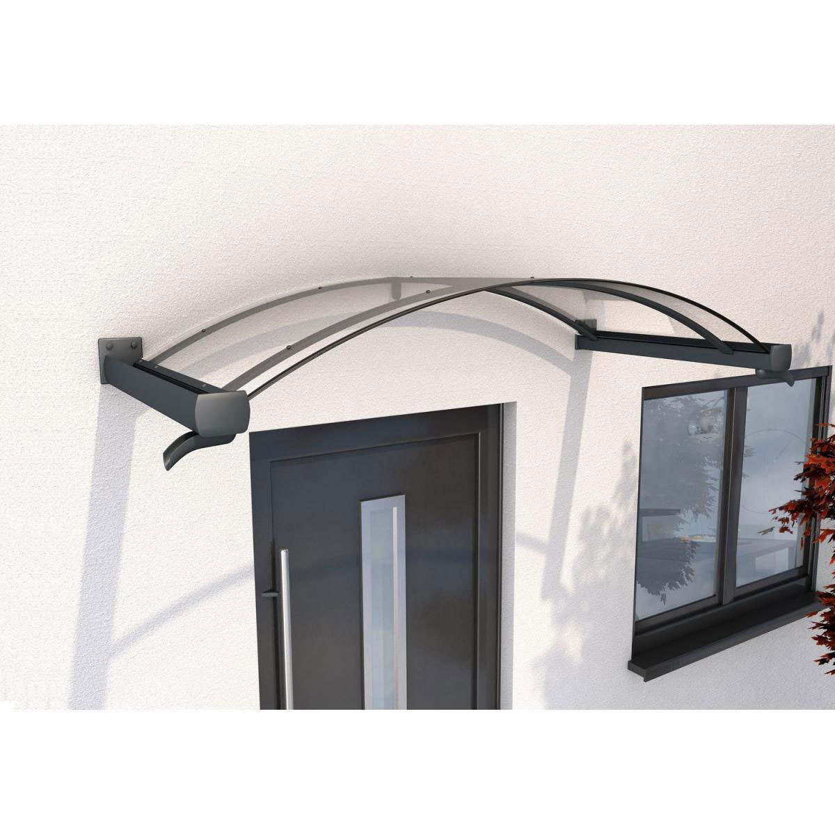 Durabil Bogenvordach Typ BV/B Anthrazit 200 x 90 x 25 cm