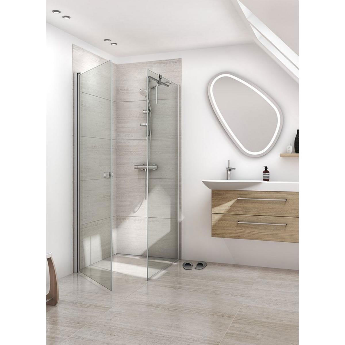 Scanbad SET Match Drehtür mit Seitenwand