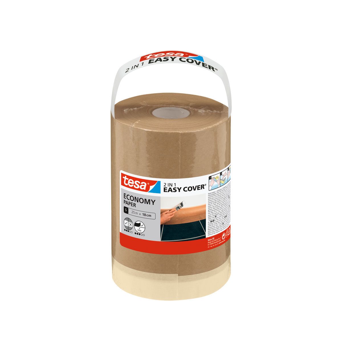 Tesa Malerband Easy Cover Economy Paper Refill S 25m x 18cm