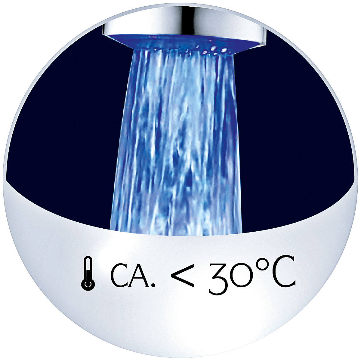 Spültischarmatur Stella mit LED chrom Bild 2