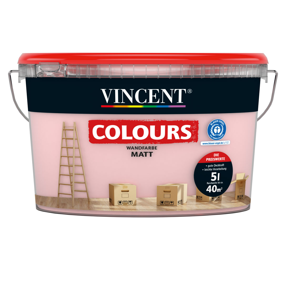 Vincent Wandfarbe Colours Pure 5 L Vincent Wandfarbe Colours Pure 5 L
