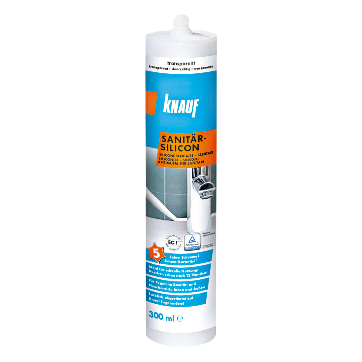 Knauf Insulation Sanitär-Silicon transparent 300 ml