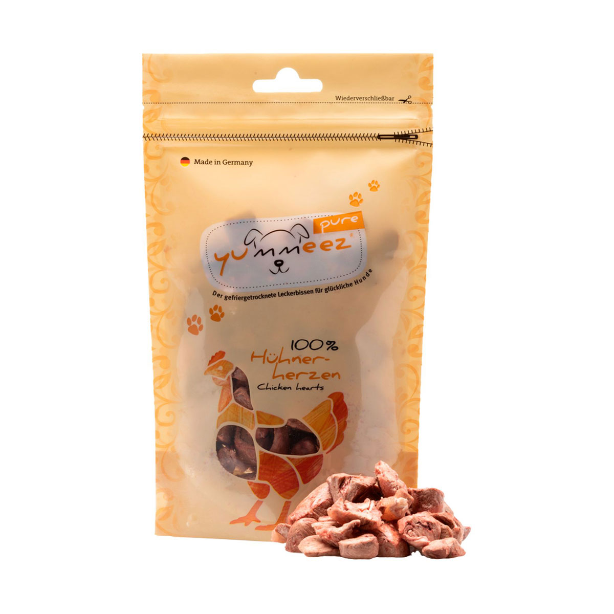 Yummeez  Dog Pure Hühnerherzen 35g