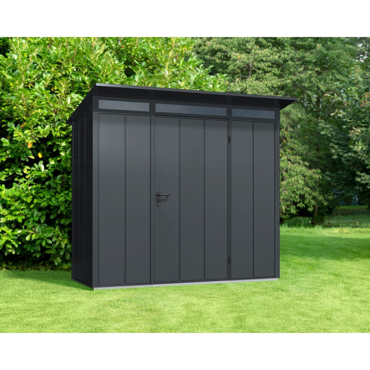 EcoStar  Gerätehaus Elegant-PTyp 1RAL7016 1 flg