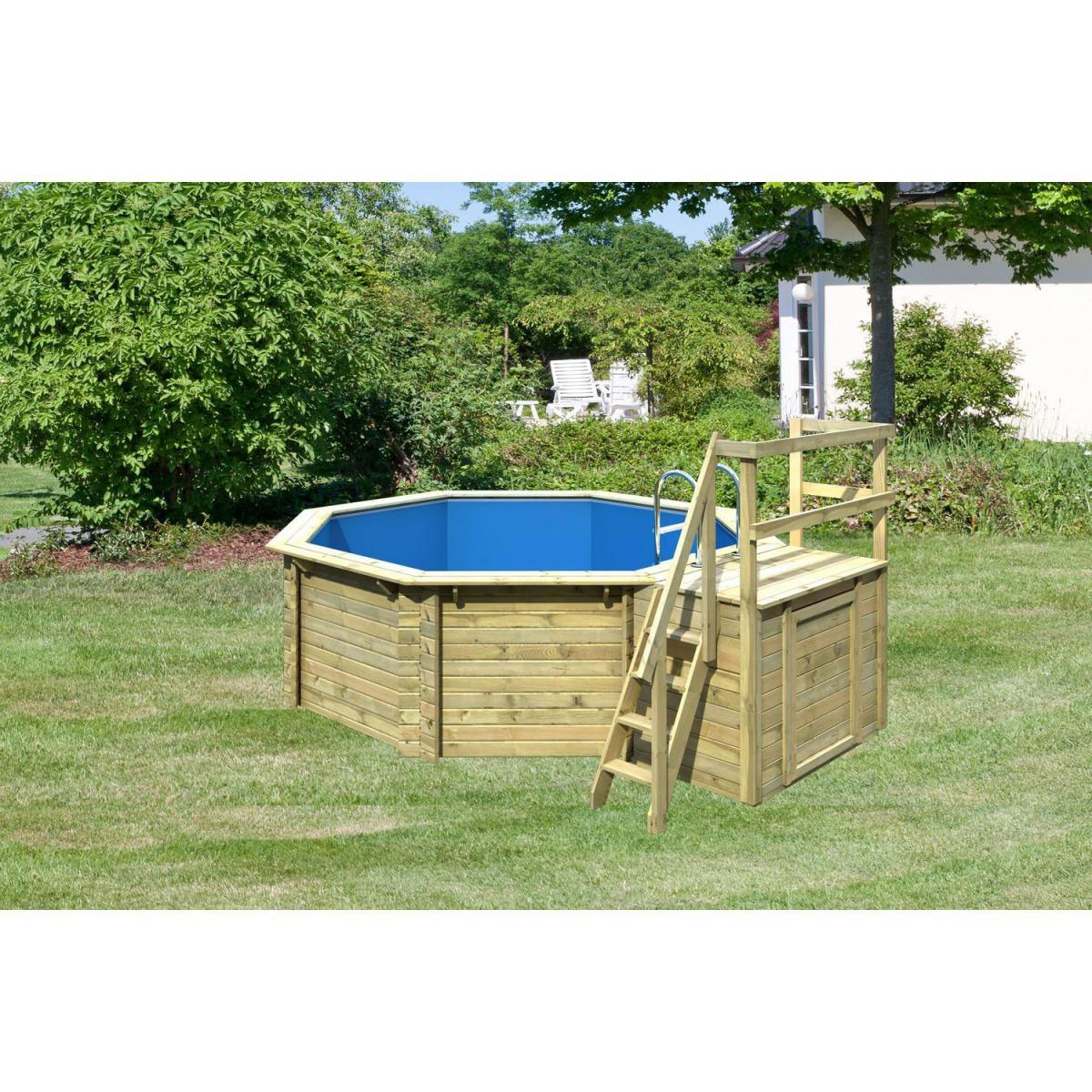 Karibu Pool 1 Variante B inkl Sonnenterrasse