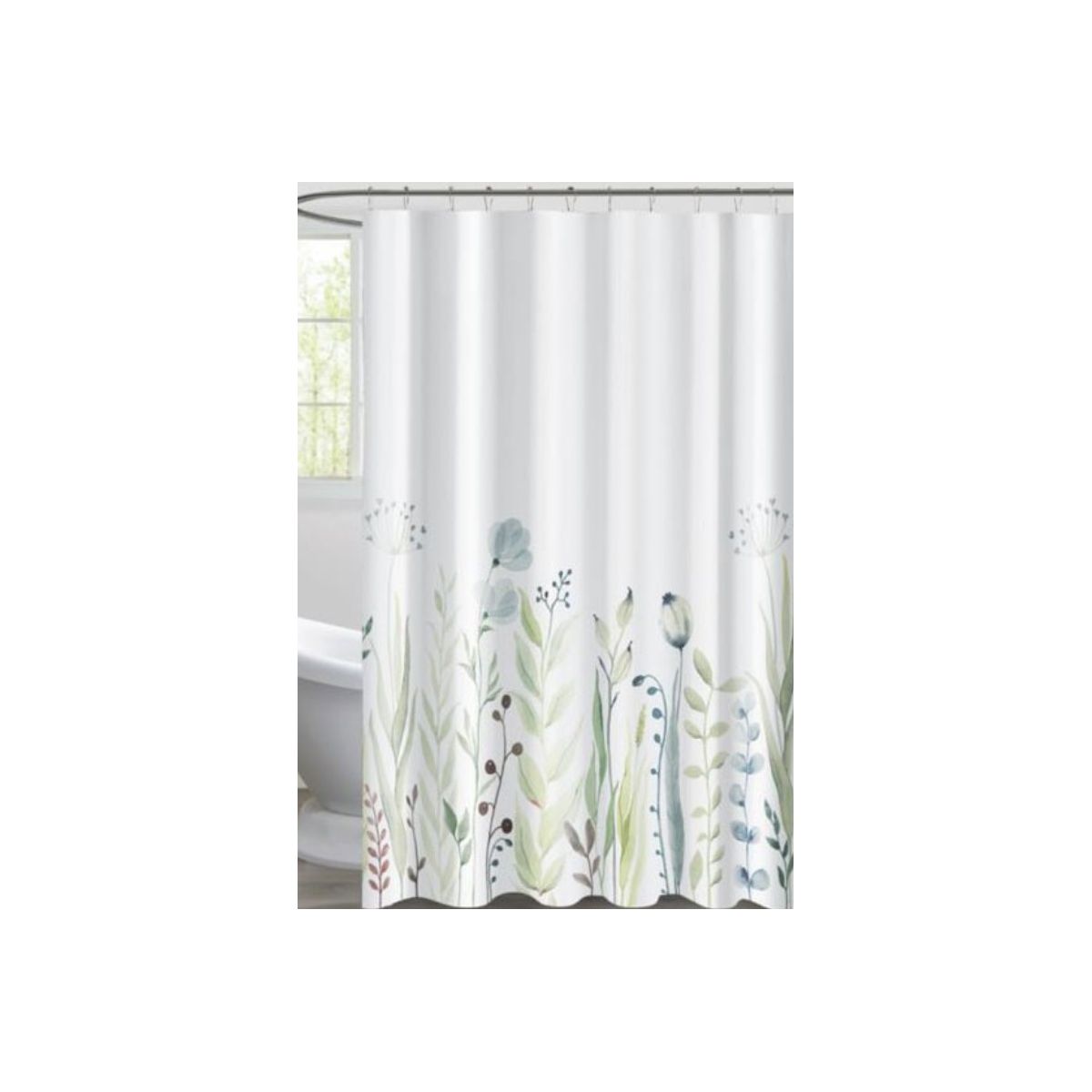 Valblue Textil-Duschvorhang-Set  Flowers, 180x200 cm