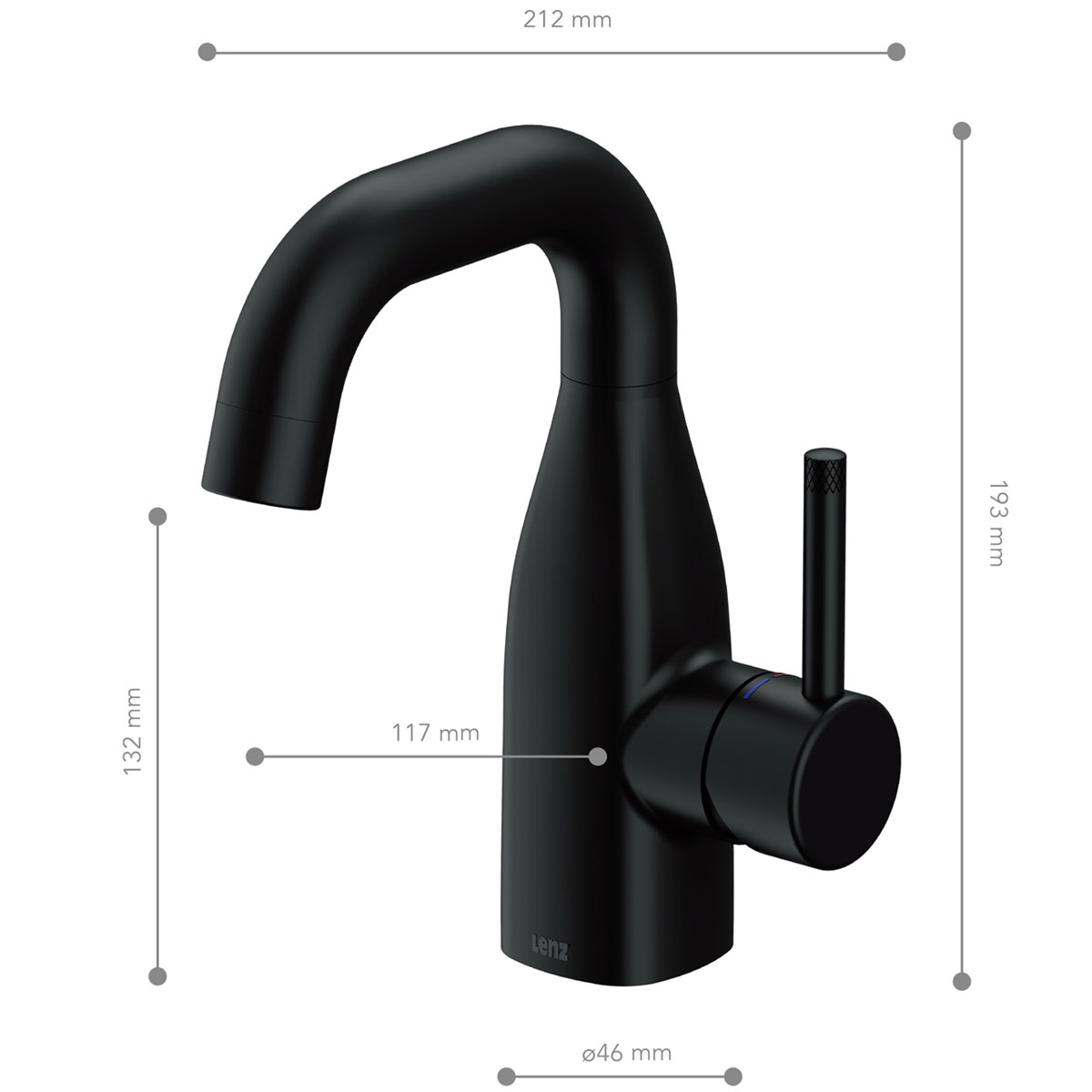 Lenz  Waschtischarmatur POLA schwarz Bild 4