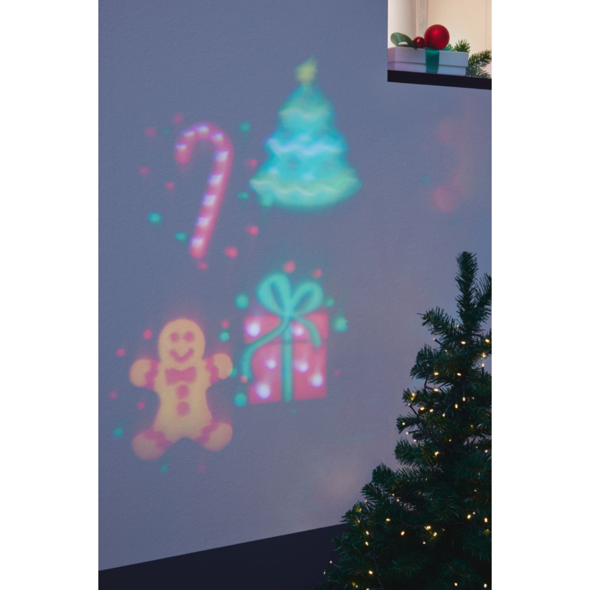 Ambientis LED-Wandprojektor mit autauschbaren Motivplatten Bild 4