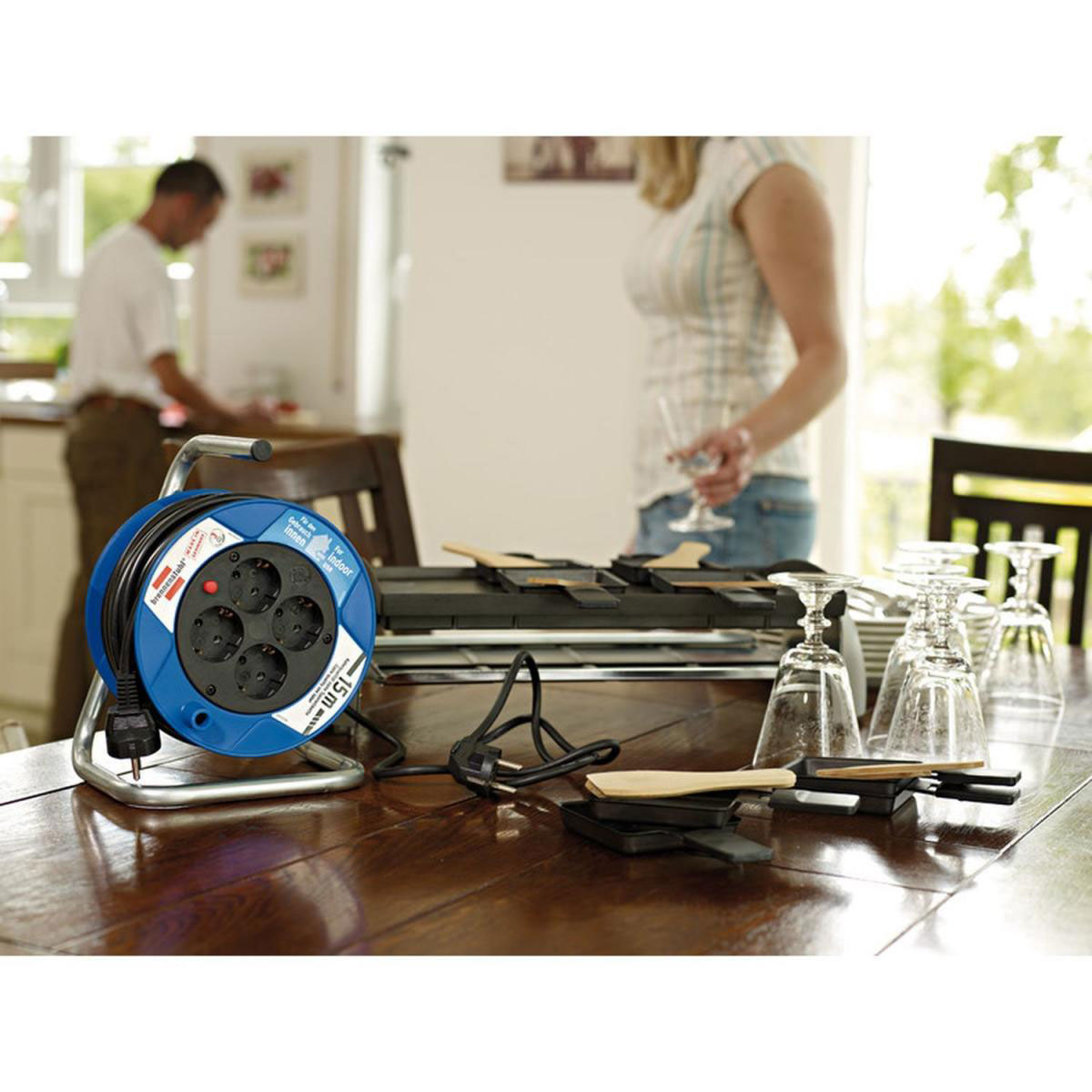 Brennenstuhl Kabeltrommel Garant Kompakt 15m blau Bild 5