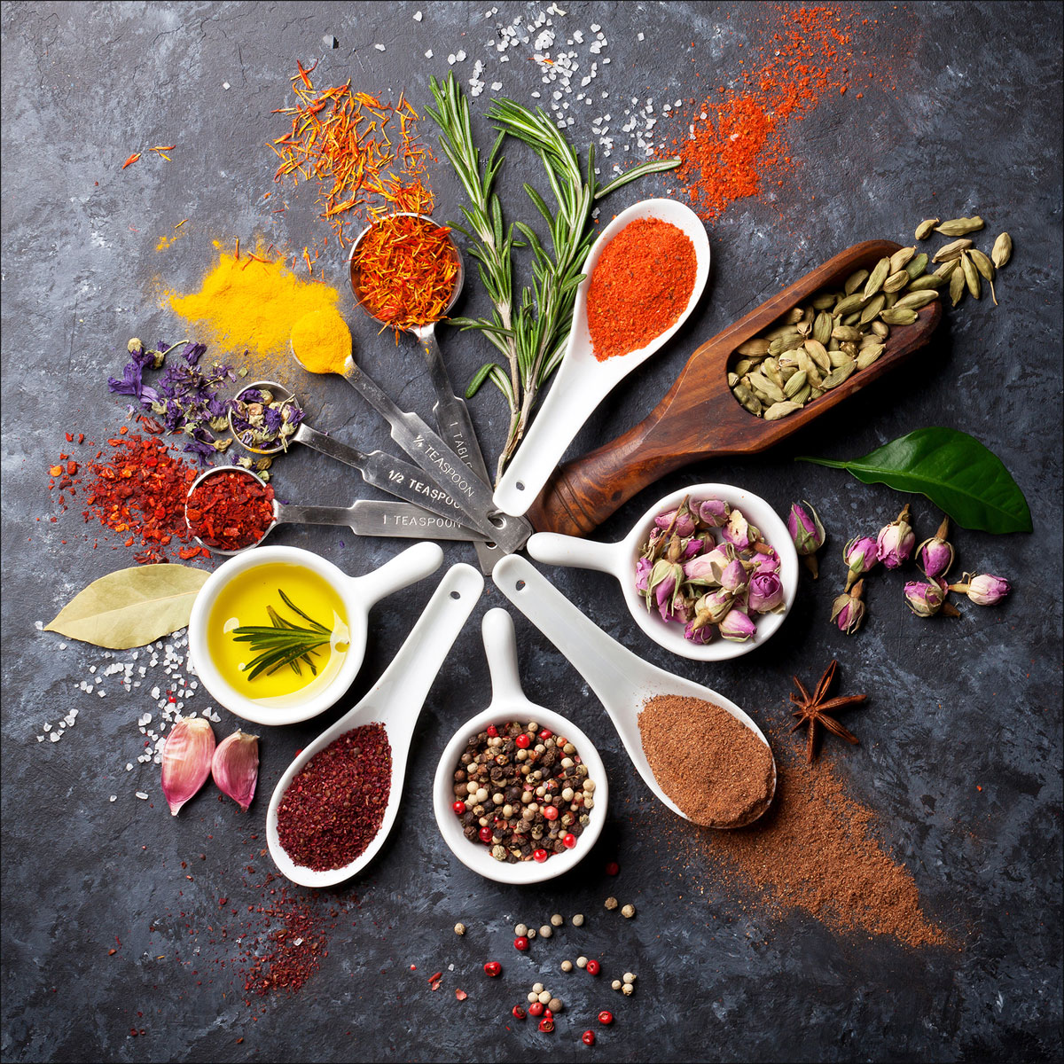 Glas-Art Spicery I 20 x 20 Glasbild