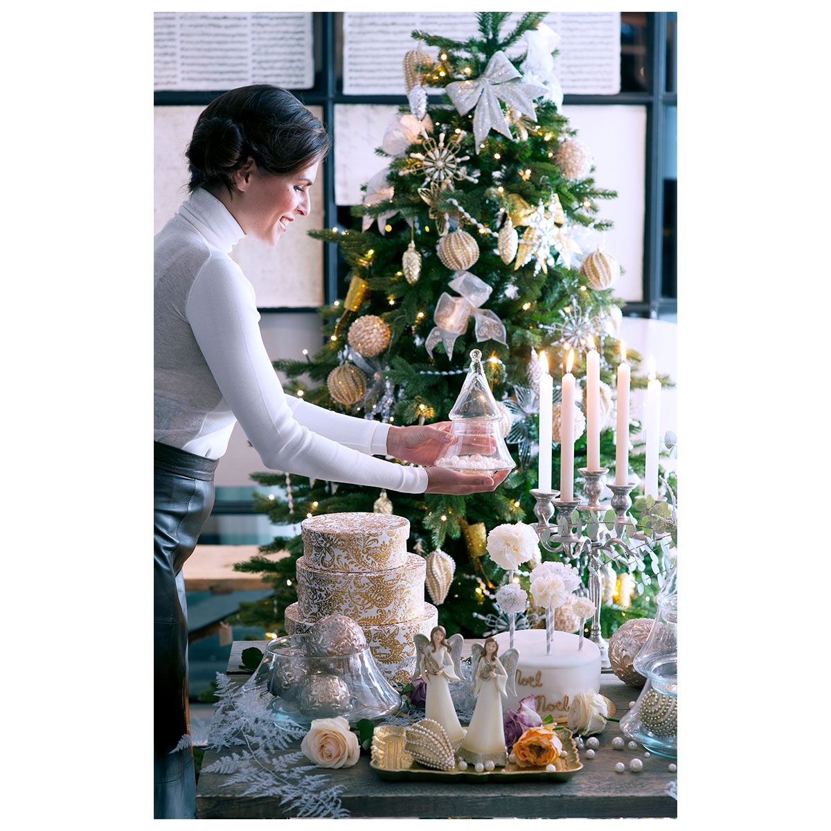 Weihnachtsbaum Charlton HxD185x115cm LEDgruen 140L Tips 525 Bild 5