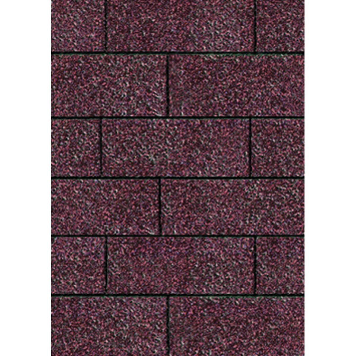 Karibu Dachschindeln Rechteck dunkelrot 3 m²