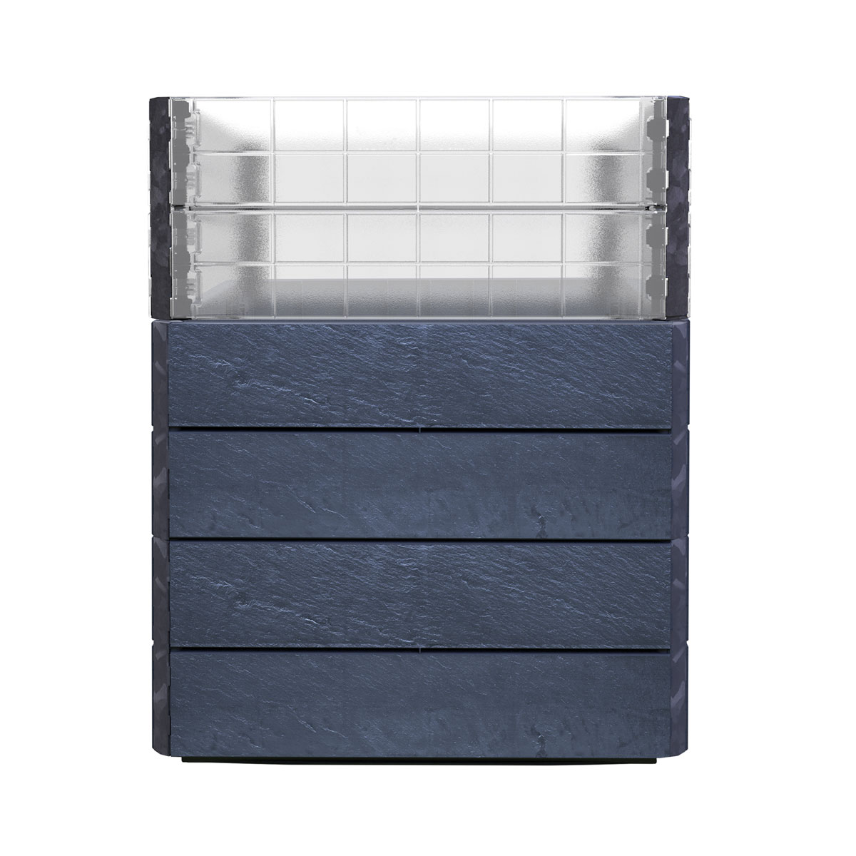 Garantia Hochbeet ERGO QUADRO Turbo M 75 Stone inkl FLORA