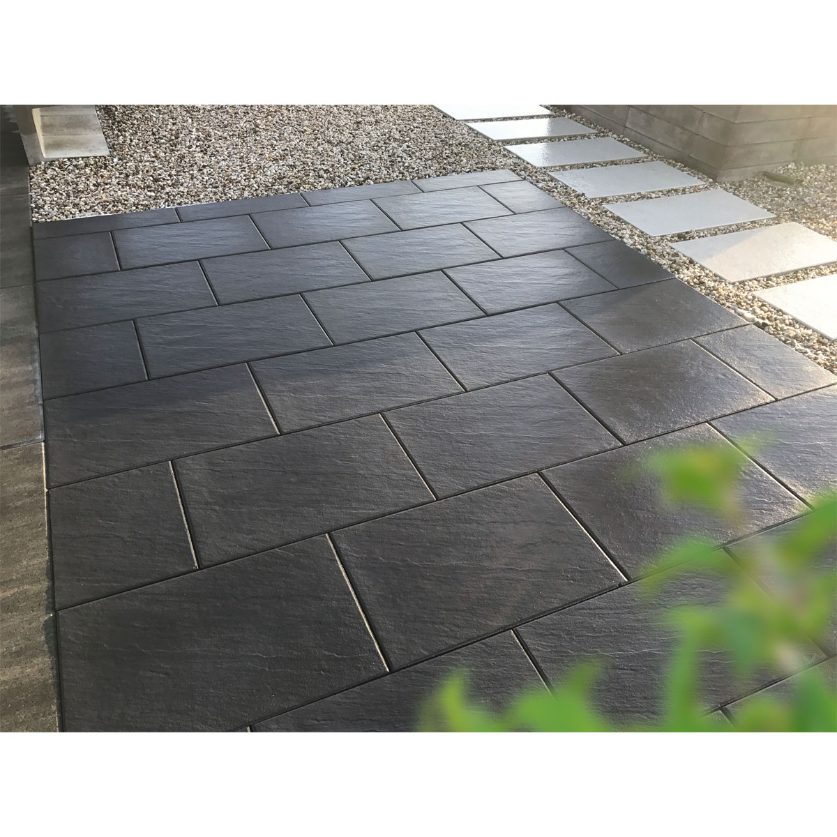 Diephaus Strukturierte Platte Schwarz-Basalt 60 x 40 x 4 cm