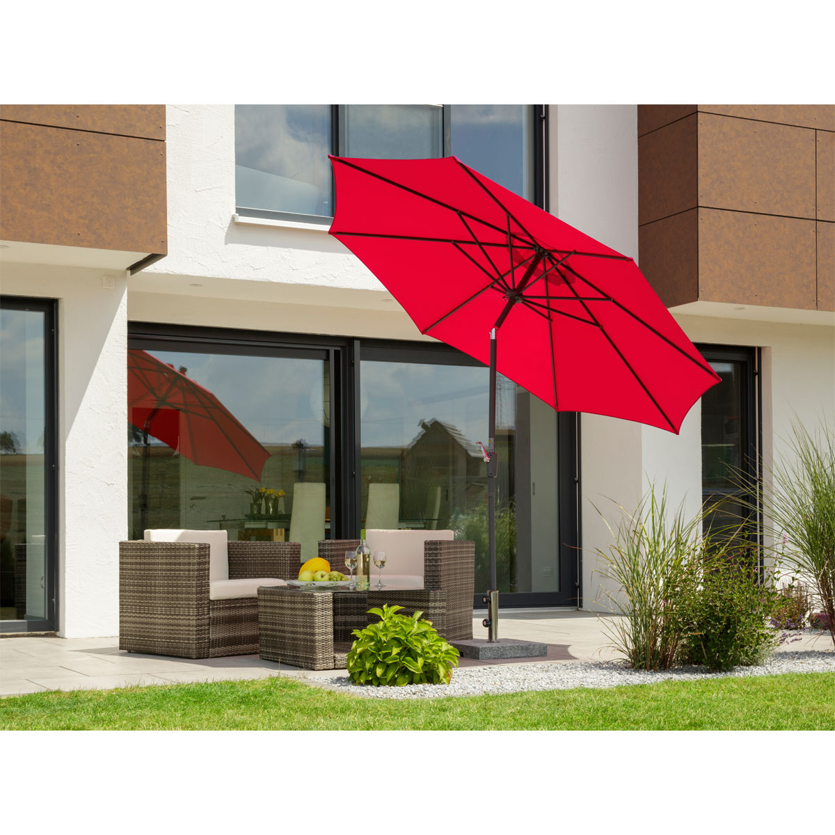 Schneider Schirme Sonnenschirm Harlem 270 cm Rot Bild 4