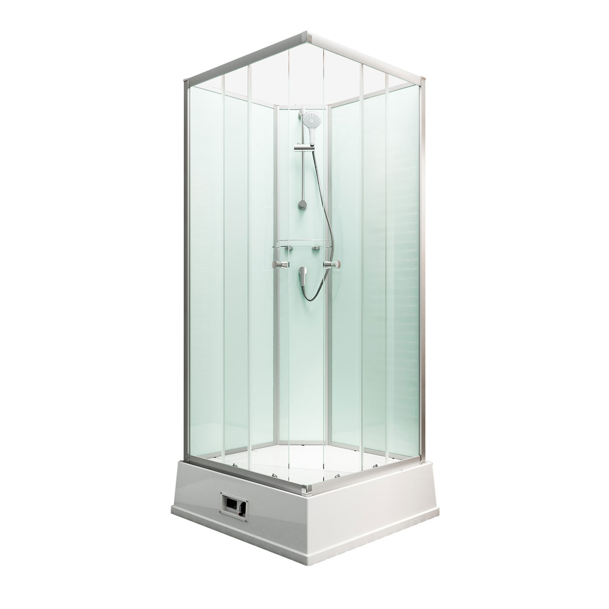 Schulte Wellnesskabine Korfu II Boiler und Pumpe light-grün Bild 2