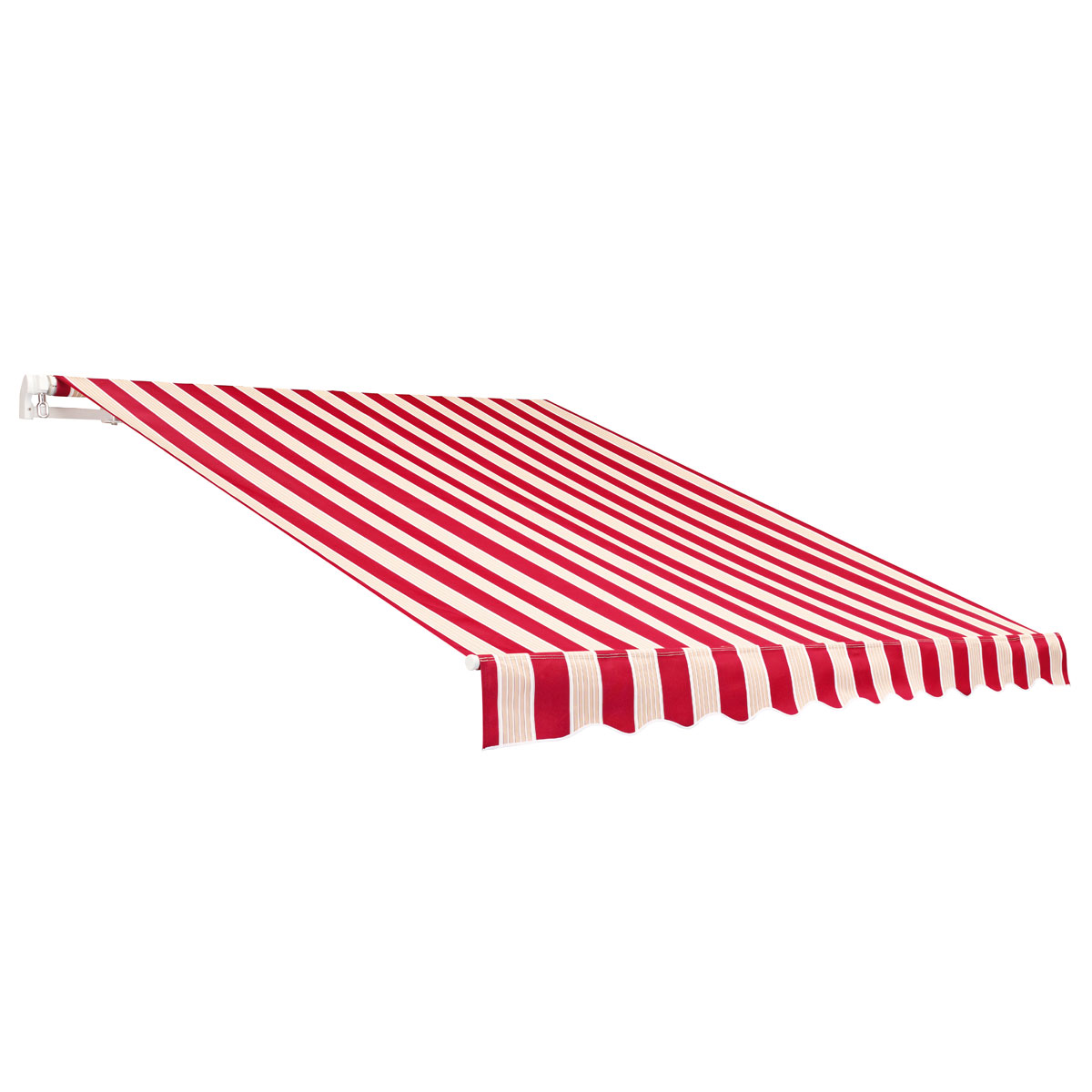 Gelenkarmmarkise Nizza rot-weiss 300 x 200 cm