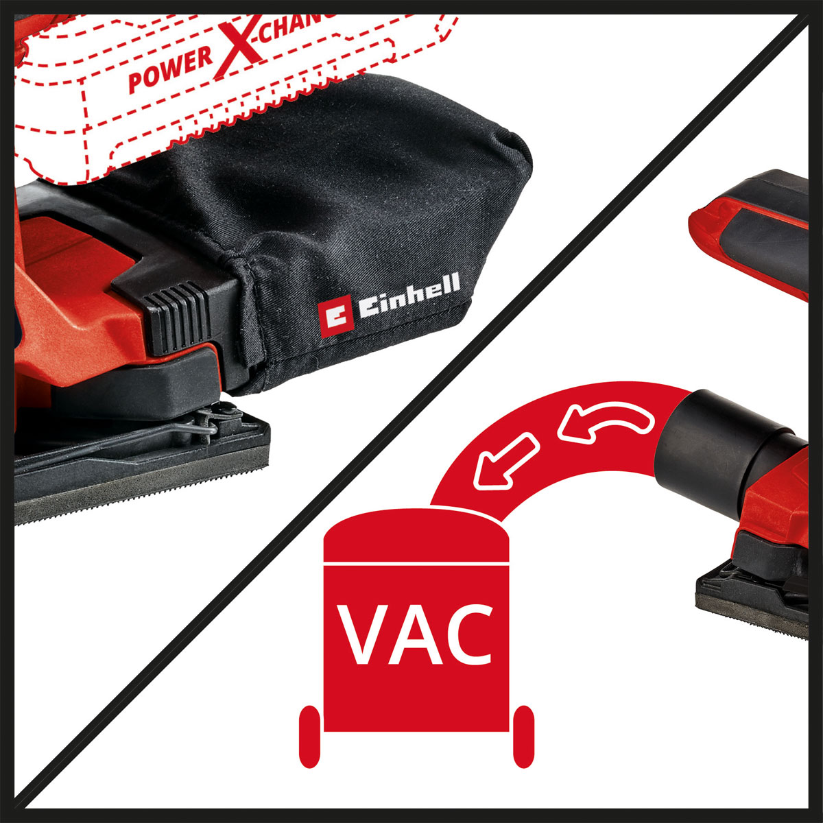 Einhell Akku-SchwingschleiferTC-OS 18/187 Li Solo Bild 4