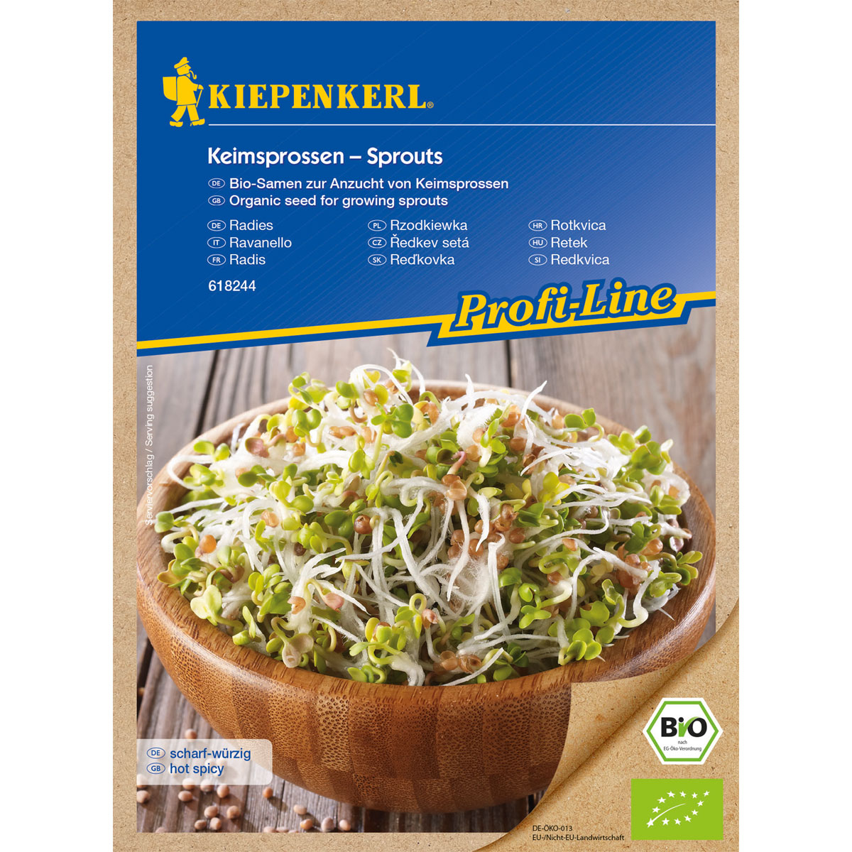 Kiepenkerl BIO Keimsprossen Radies Bild 1