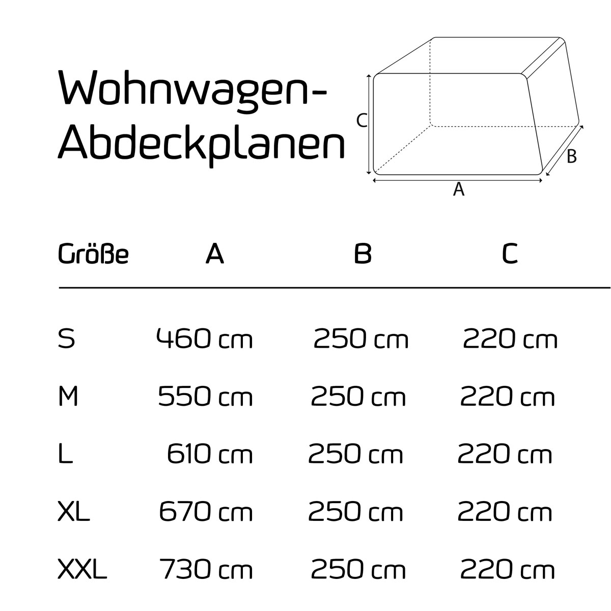 GreenYard Wohnwagen Abdeckplane mit Reflektoren Gr. S 460 x 250 x 220 cm Bild 7