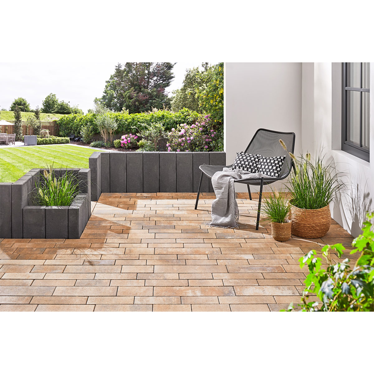 Lusit Palisade Crescendo anthrazit 40 x 20 x 10 cm Bild 2