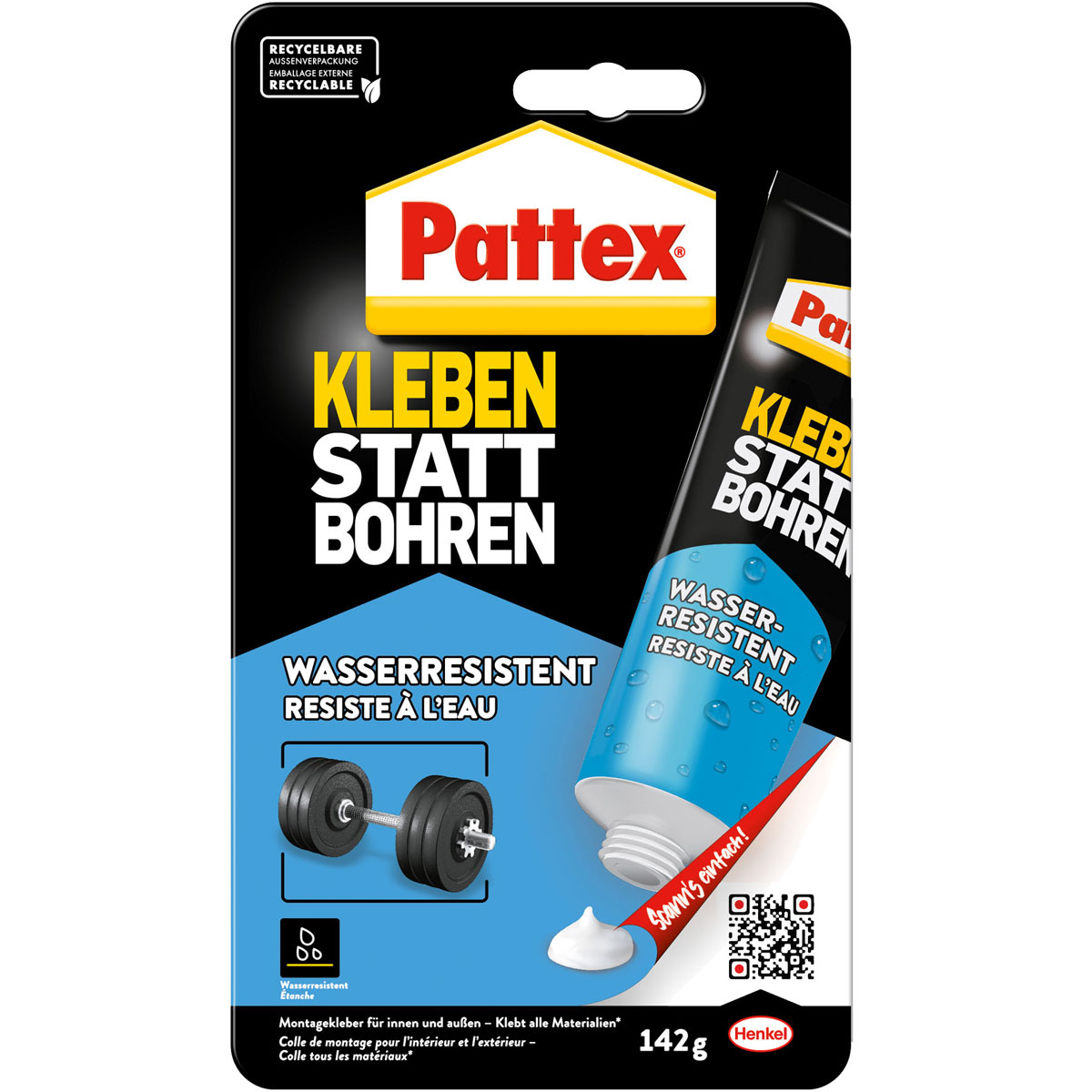 Pattex Montagekleber Kleben statt Bohren Wasserresistent 142 g Bild 8