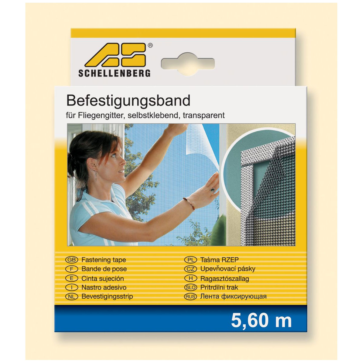 Schellenberg Befestigungsband für Fliegengitter weiß