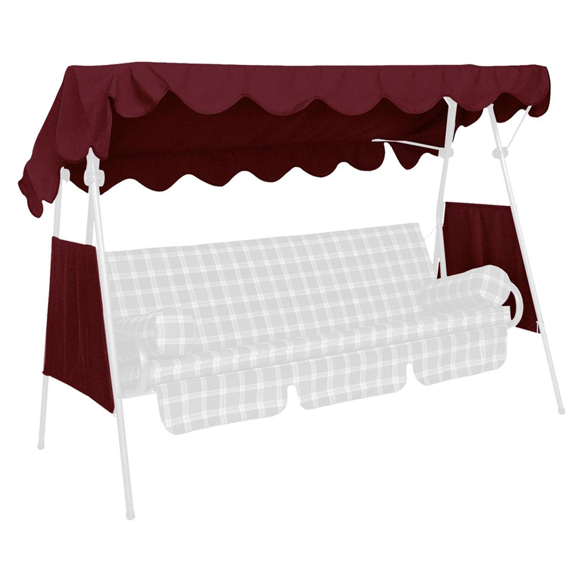 Angerer Freizeitmöbel GmbH Sonnendach, 200x120 cm, PE bordeaux